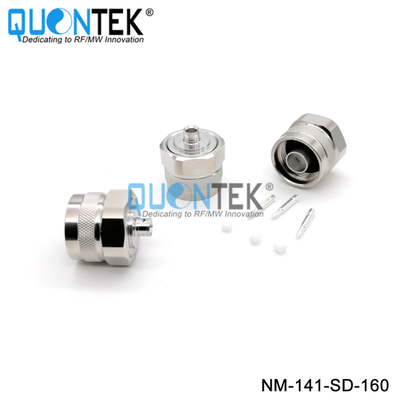 Low PIM connector,N male for 141/RG402/QTC400 cable,solder type