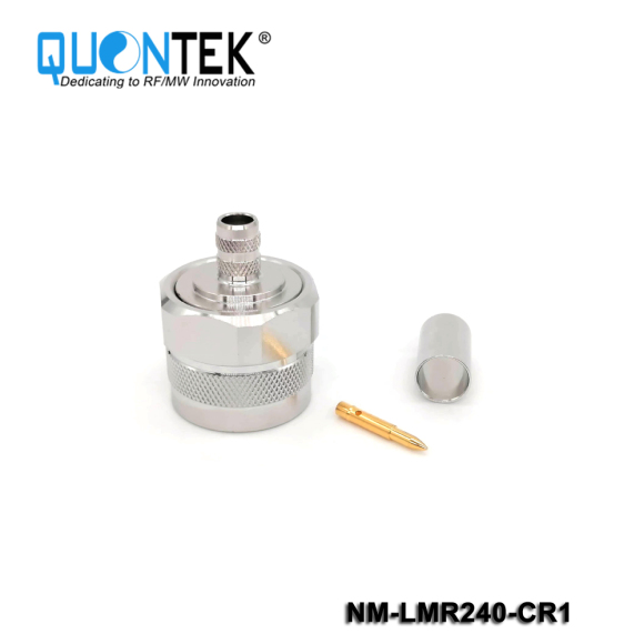 Standard Connector, N male for RF240 cable,Crimp type