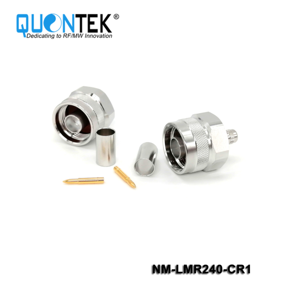 Standard Connector, N male for RF240 cable,Crimp type