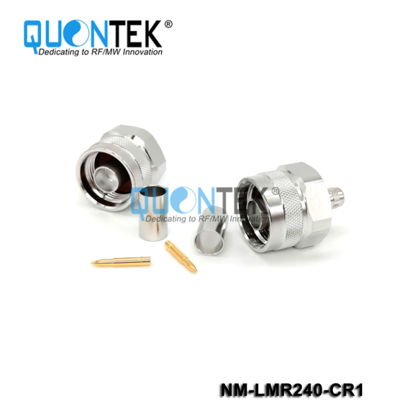 Standard Connector, N male for RF240 cable,Crimp type