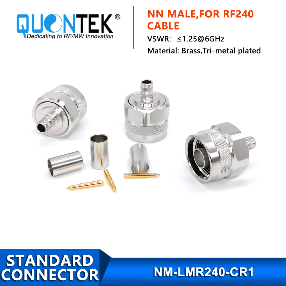 Standard Connector, N male for RF240 cable,Crimp type