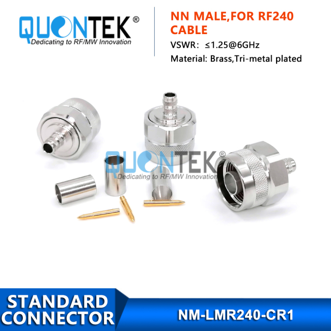 Standard Connector, N male for RF240 cable,Crimp type Standard Connector, N male for RF240 cable,Crimp type