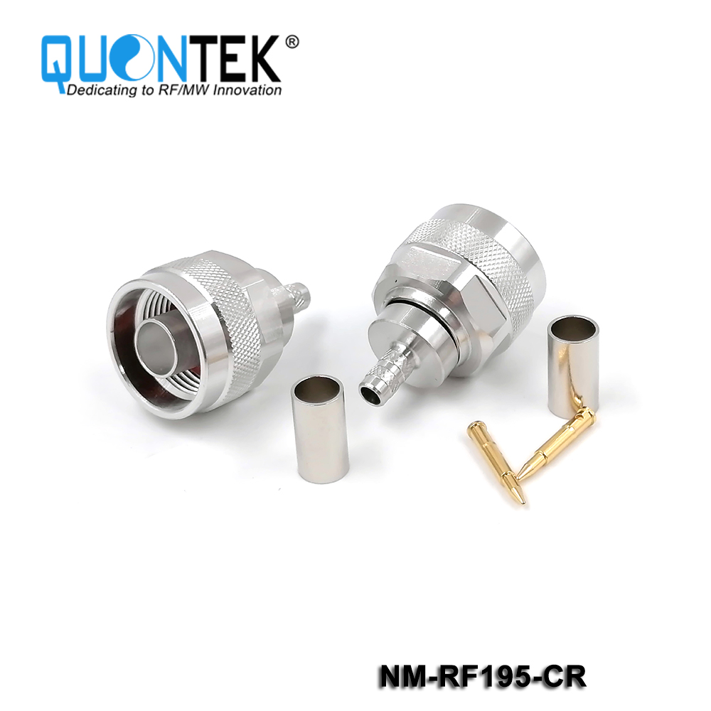 Standard Connector, N male for RF195 cable,Crimp type