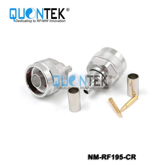 Standard Connector, N male for RF195 cable,Crimp type