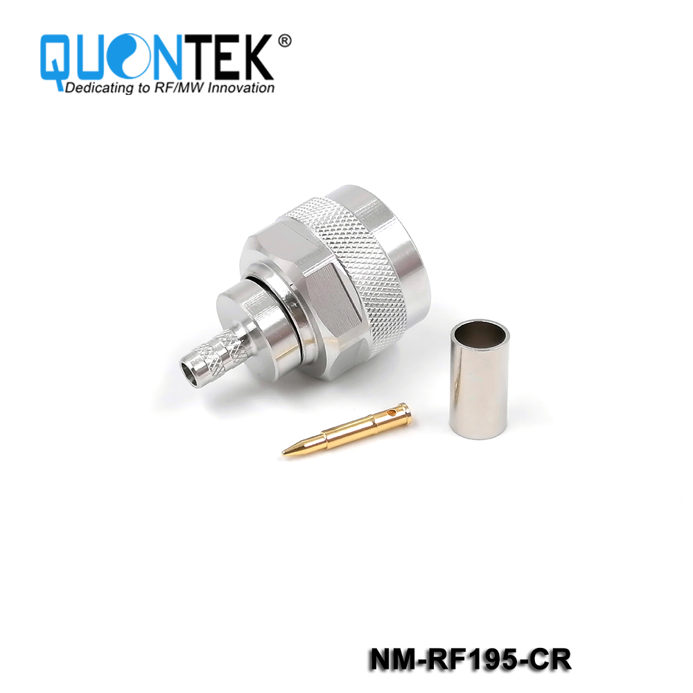 Standard Connector, N male for RF195 cable,Crimp type