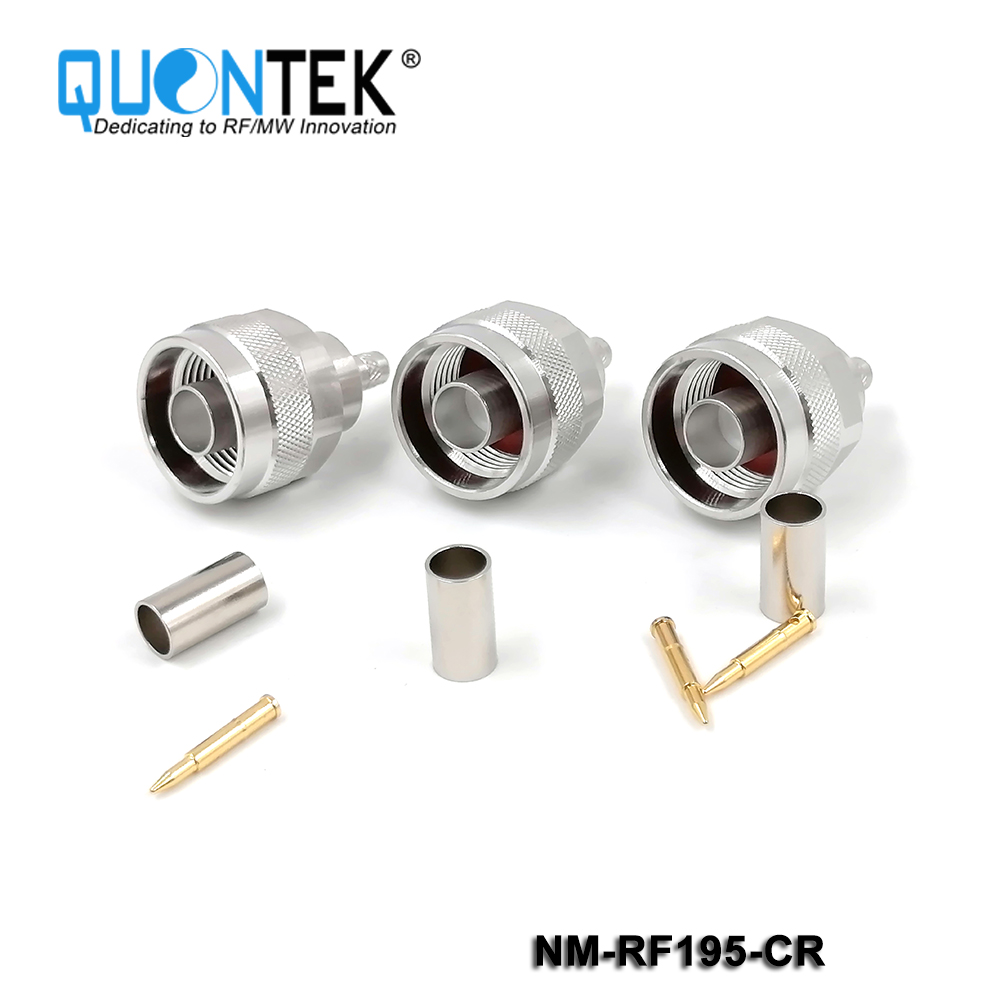 Standard Connector, N male for RF195 cable,Crimp type