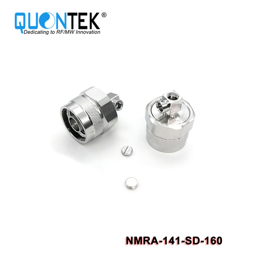 Low PIM connector,N RA male,.141"/RG402/TFT402 cable,solder typ