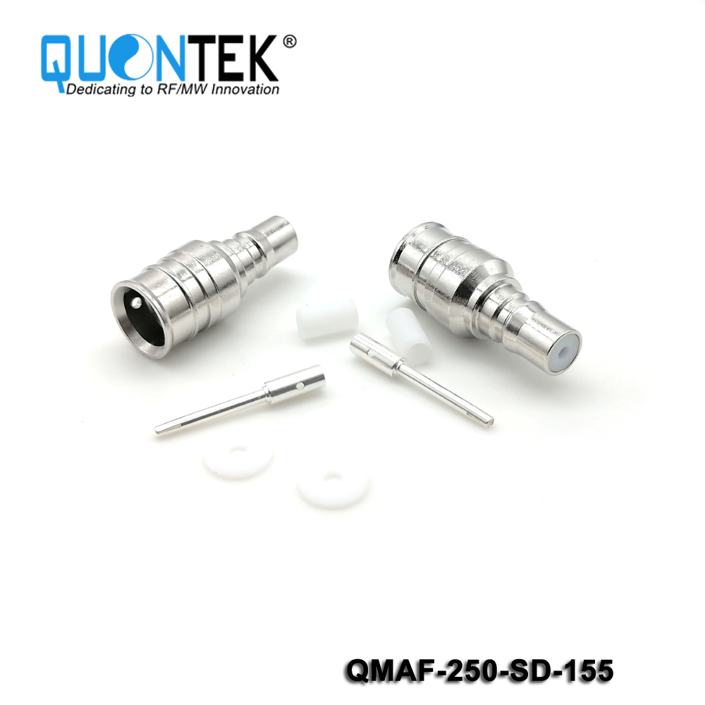 Low PIM Connector,QMA female for 250/RG401 cable,solder type