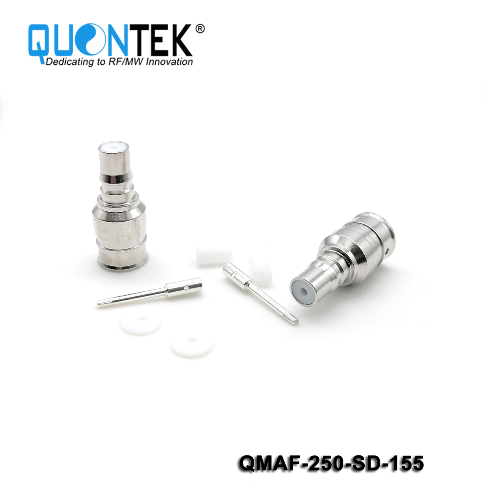 Low PIM Connector,QMA female for 250/RG401 cable,solder type