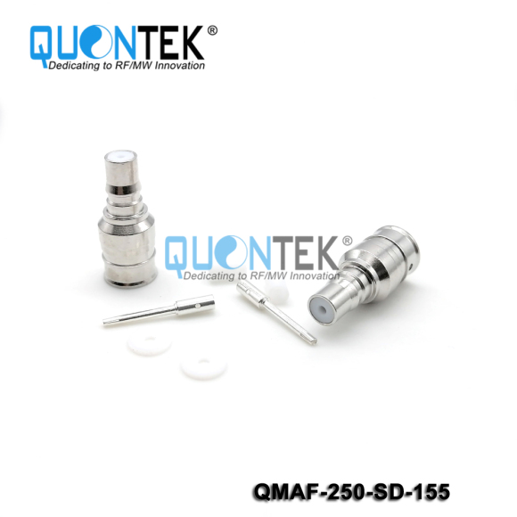 Low PIM Connector,QMA female for 250/RG401 cable,solder type