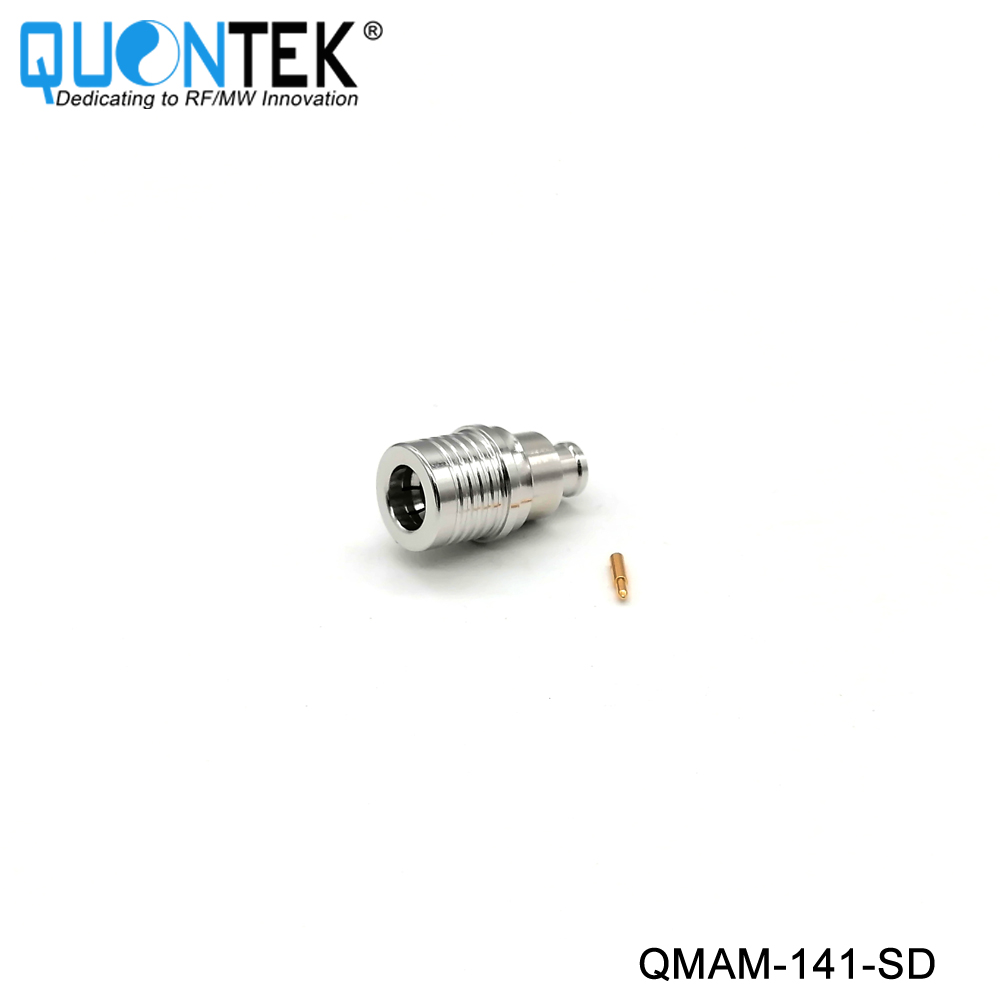 Standard Connector,QMA male for 141 cable,Solder type