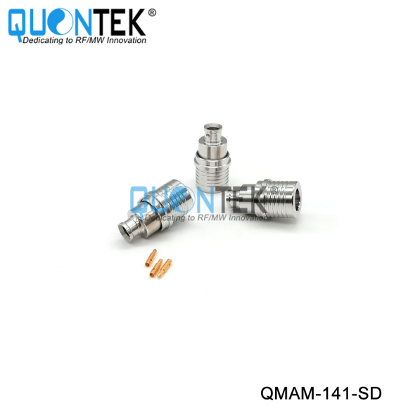 Standard Connector,QMA male for 141 cable,Solder type