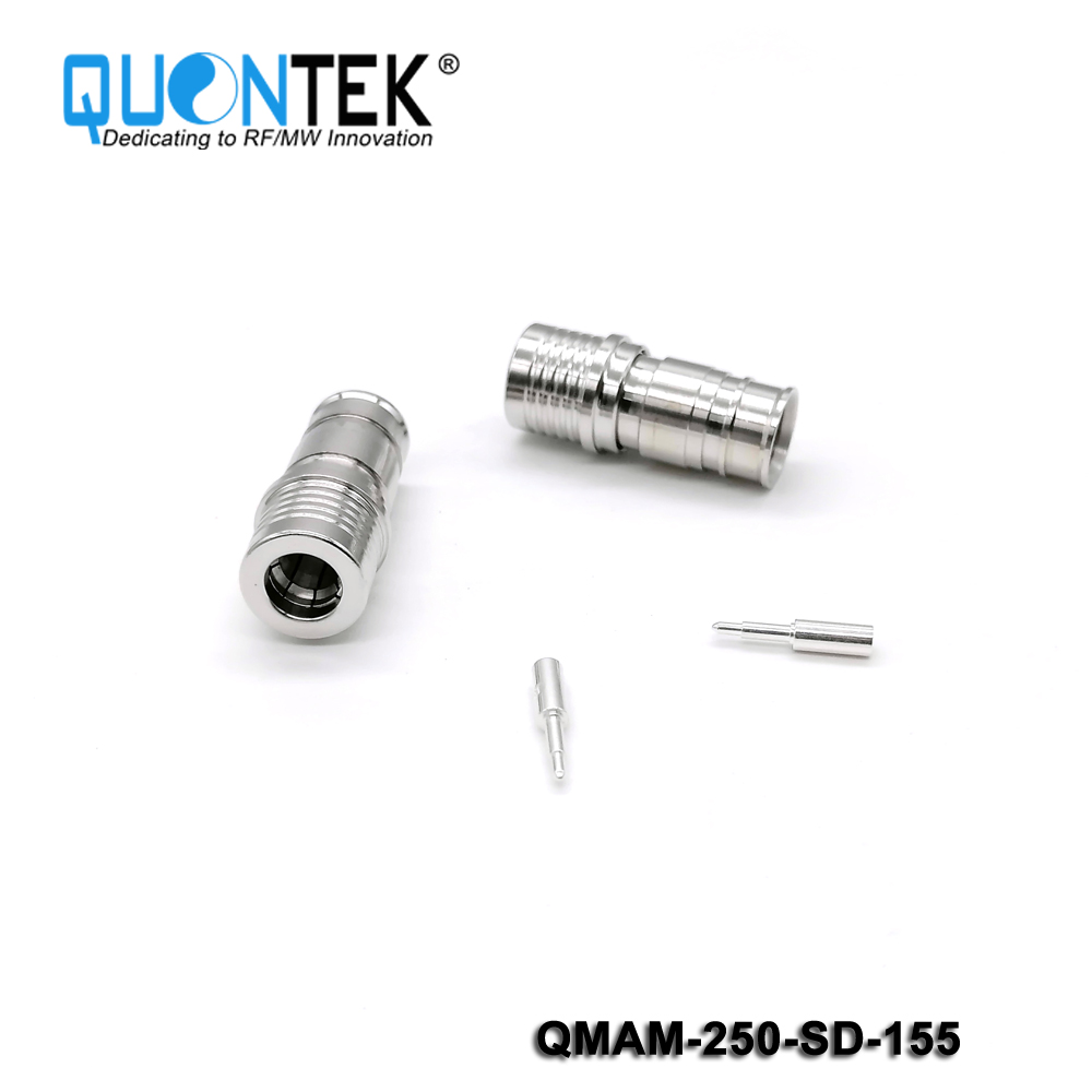 Standard Connector,QMA male for 250 cable,Solder type