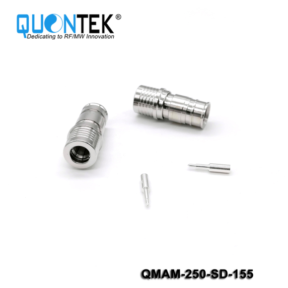 Standard Connector,QMA male for 250 cable,Solder type