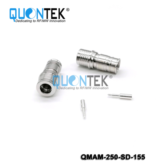 Standard Connector,QMA male for 250 cable,Solder type
