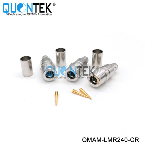 Standard Connector,QMA male for LMR240 cable,Crimp type
