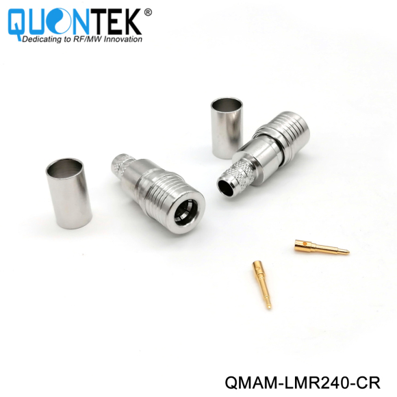 Standard Connector,QMA male for LMR240 cable,Crimp type