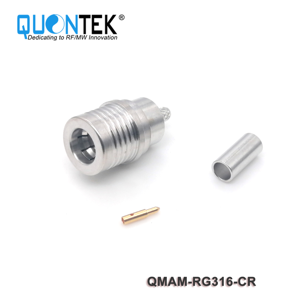 Standard Connector,QMA male for RG316 cable,crimp type