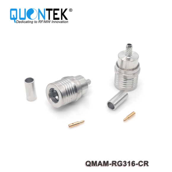 Standard Connector,QMA male for RG316 cable,crimp type