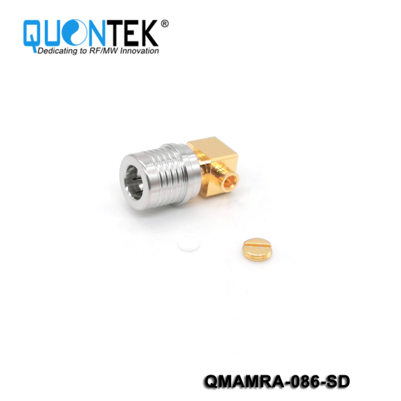Standard Connector,QMA RA male for 086 cable,Solder type