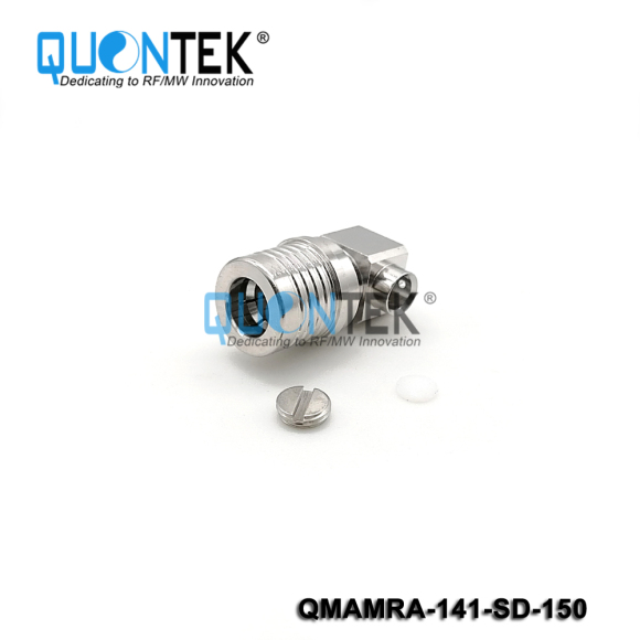 Standard Connector,QMA RA male for 141 cable,Solder type