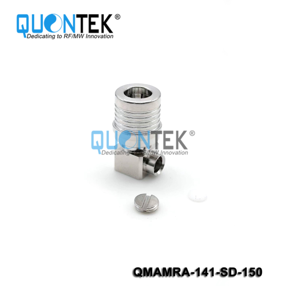 Standard Connector,QMA RA male for 141 cable,Solder type