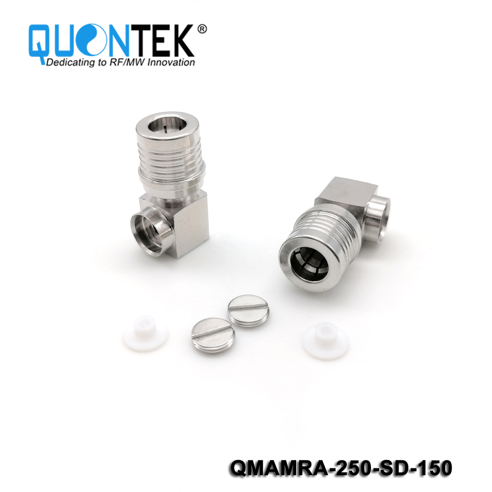 Standard Connector,QMA RA male for 250 cable,Solder type