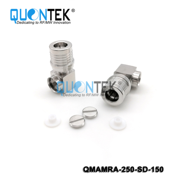 Standard Connector,QMA RA male for 250 cable,Solder type