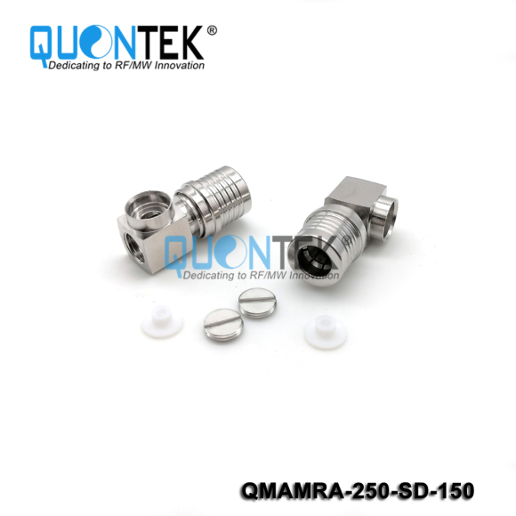Standard Connector,QMA RA male for 250 cable,Solder type