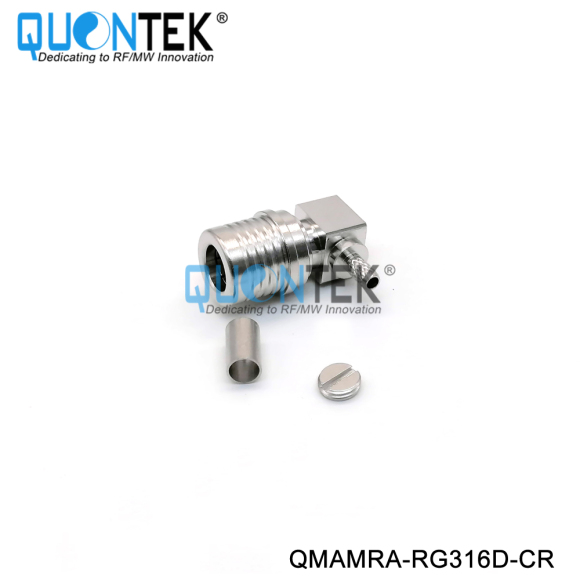 Standard Connector,QMA RA male for RG316D cable,crimp type