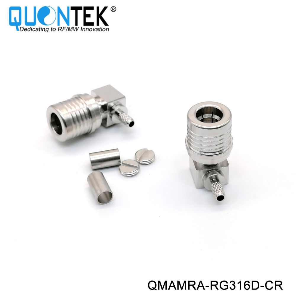 Standard Connector,QMA RA male for RG316D cable,crimp type