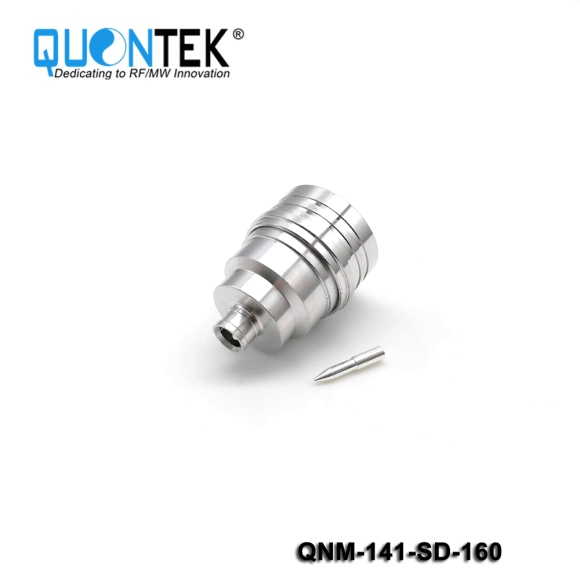 Low PIM connector,QN male for 141/RG402/QTC400 cable,solder type