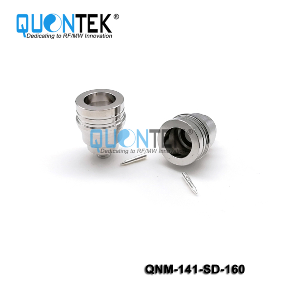 Low PIM connector,QN male for 141/RG402/QTC400 cable,solder type
