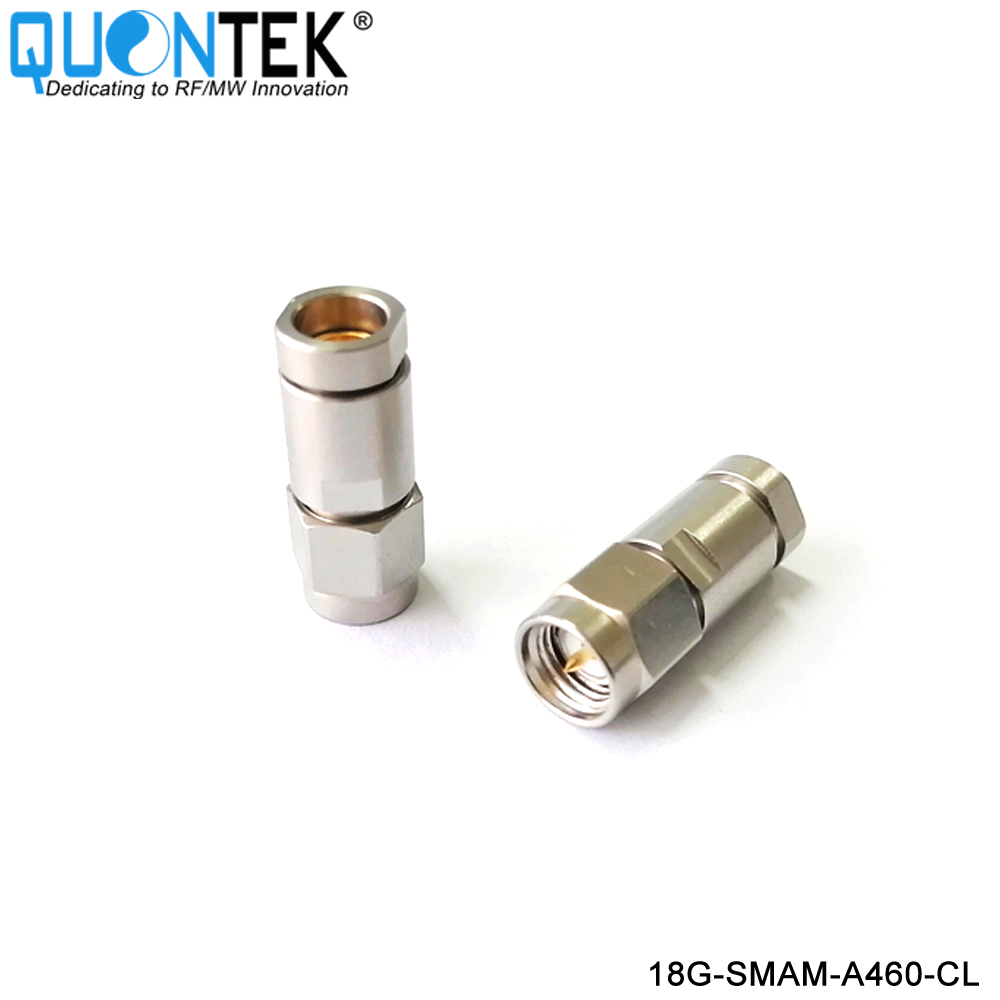 Precision connctor,SMA Male,QTA460 cable,Clamp type,18GHz