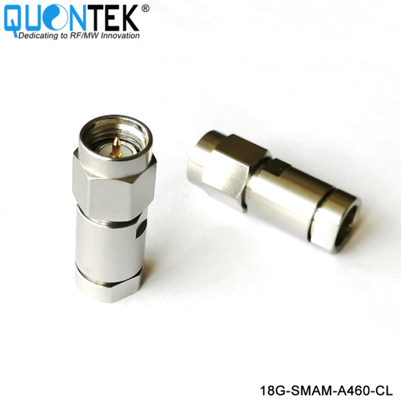 Precision connctor,SMA Male,QTA460 cable,Clamp type,18GHz
