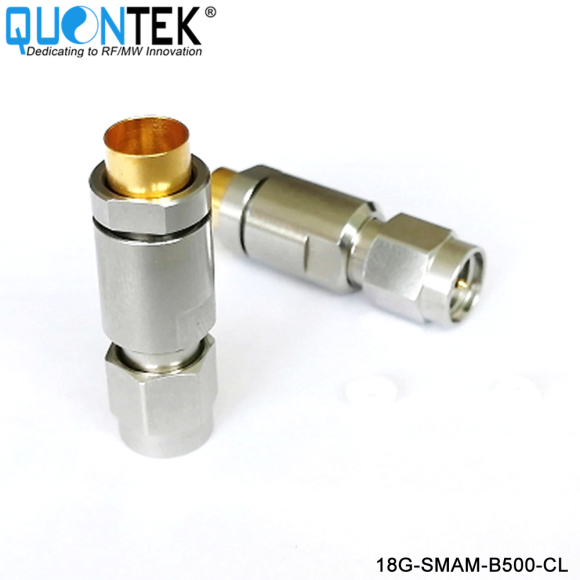 Precision connctor,SMA Male,QTB500 cable,Clamp type,18GHz