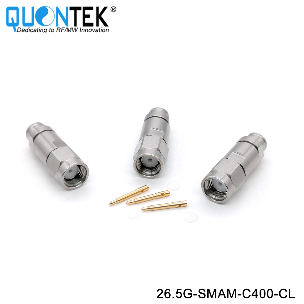 Precision connctor,SMA Male for QTC400 cable,Clamp type,to 26.5GHz