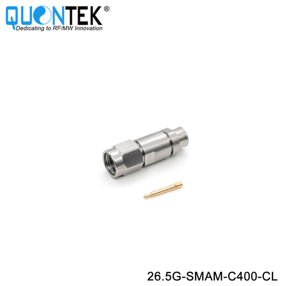 Precision connctor,SMA Male for QTC400 cable,Clamp type,to 26.5GHz