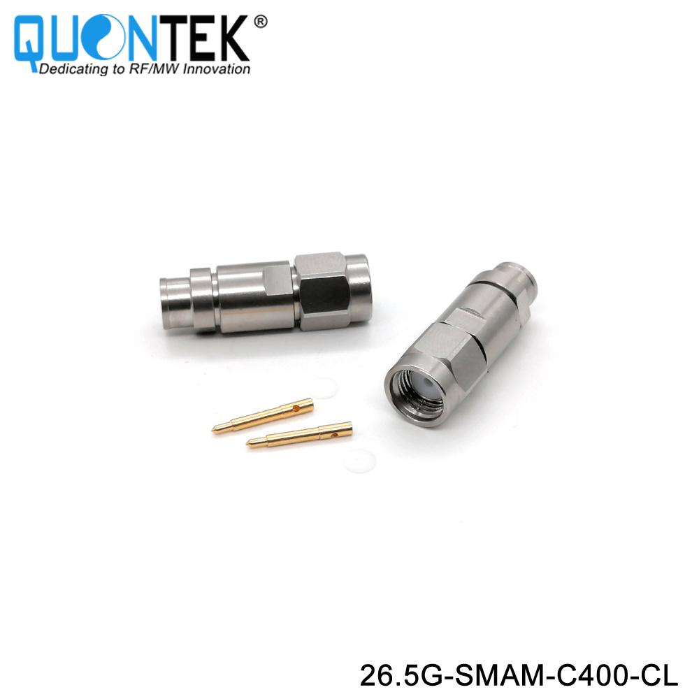 Precision connctor,SMA Male for QTC400 cable,Clamp type,to 26.5GHz