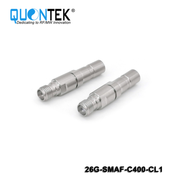 Precision connctor,SMA female for QTC400TPU cable,Clamp type,to 26.5GHz,Long protective cover
