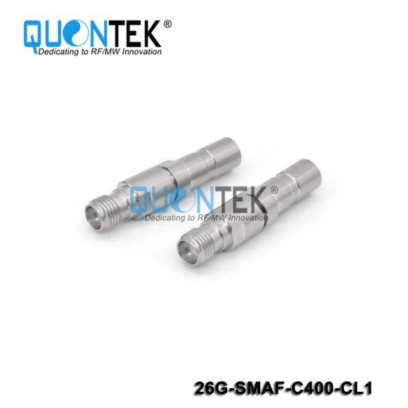 Precision connctor,SMA female for QTC400TPU cable,Clamp type,to 26.5GHz,Long protective cover