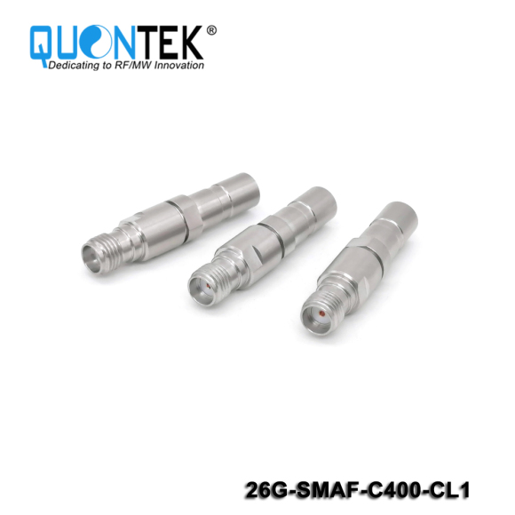 Precision connctor,SMA female for QTC400TPU cable,Clamp type,to 26.5GHz,Long protective cover