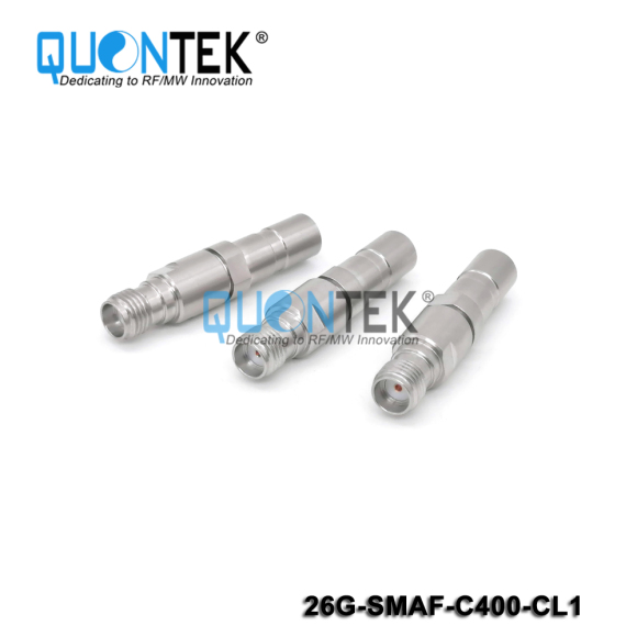 Precision connctor,SMA female for QTC400TPU cable,Clamp type,to 26.5GHz,Long protective cover