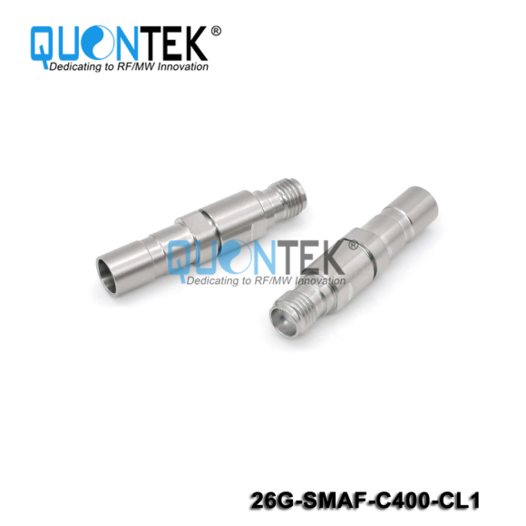 Precision connctor,SMA female for QTC400TPU cable,Clamp type,to 26.5GHz,Long protective cover