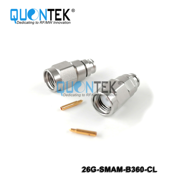 Precision connctor,SMA Male for QTB360 cable,Clamp type,to 26.5GHz