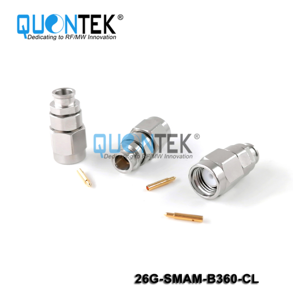 Precision connctor,SMA Male for QTB360 cable,Clamp type,to 26.5GHz