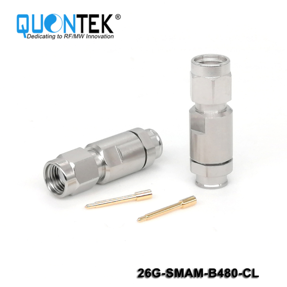 Precision connctor,SMA Male for QTB480 cable,Clamp type,to 26.5GHz
