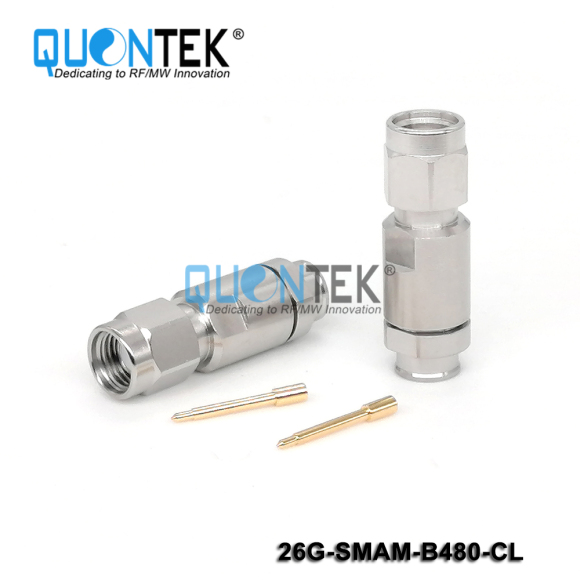 Precision connctor,SMA Male for QTB480 cable,Clamp type,to 26.5GHz