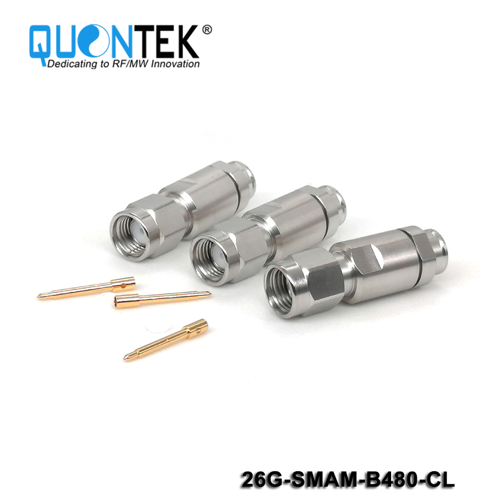 Precision connctor,SMA Male for QTB480 cable,Clamp type,to 26.5GHz