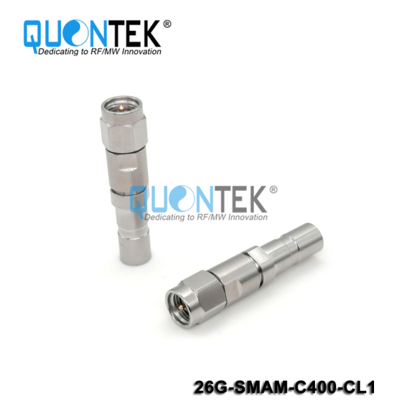 Precision connctor,SMA Male for QTC400TPU cable,Clamp type,to 26.5GHz,Long protective cover